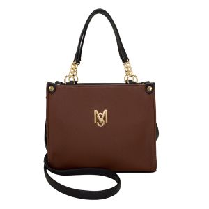 Bolsa Feminina Monica Sanches 2969 Rustic Nerobrow / Safiano Plus Preto