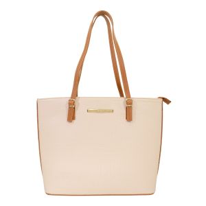 Bolsa Feminina Monica Sanches 3054 Jacare Panacota / Line Caramelo