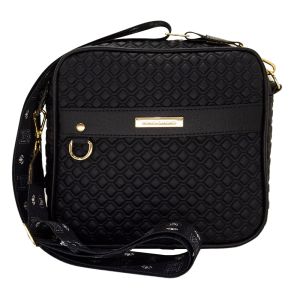 Bolsa Feminina Monica Sanches 3694 Khaite Preto / Line Preto 