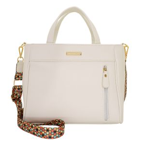 Bolsa Feminina Monica Sanches 3856 Rustic Bianco / Rustic Bianco