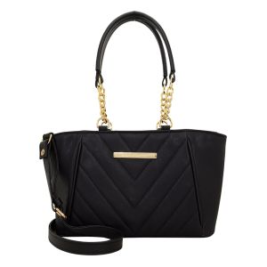 Bolsa Feminina Monica Sanches 3862 Prada Preto / Line Preto