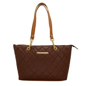 Bolsa Feminina Monica Sanches 3873 Rustic Nerobrow / Line Caramelo